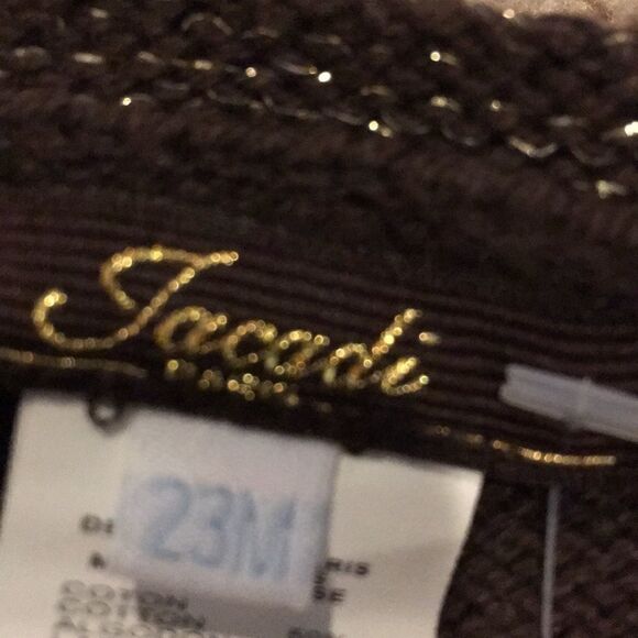 Jacadi Girls One Button Brown Cardigan Sweater - Picture 3 of 4